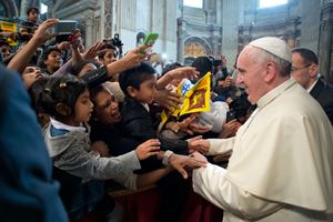 Pope with Sri Lankan community