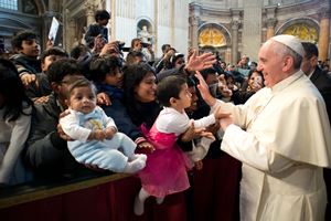 Pope with Sri Lankan community