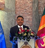 ambassador sumith dassanayake addressing the gathering